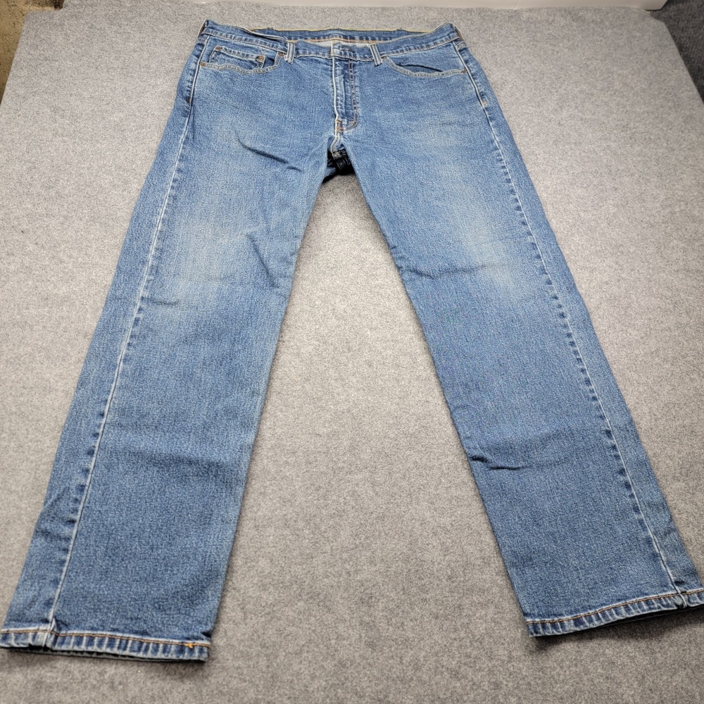 Levi Strauss 505 Mens Jeans 38x30 Medium Wash Straight Leg Denim Pants